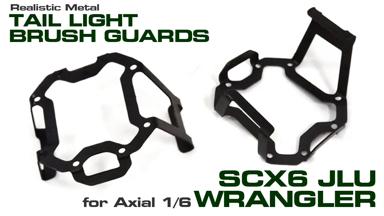 Metal Tail Light Guards for Axial 1/6 SCX6 JLU Wrangler (#C32431)