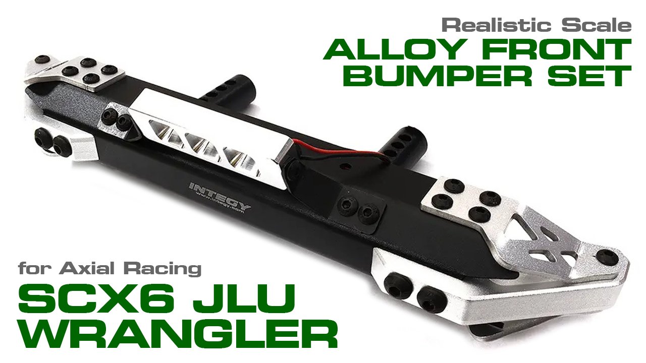Realistic Alloy Front Bumper Set for Axial SCX6 JLU Wrangler (#C32443)