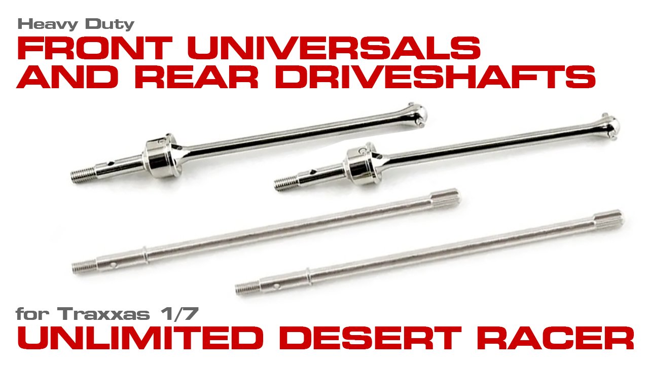 Front Universal & Rear Shaft Set for Traxxas 1/7 Unlimited Desert Racer (#C32488