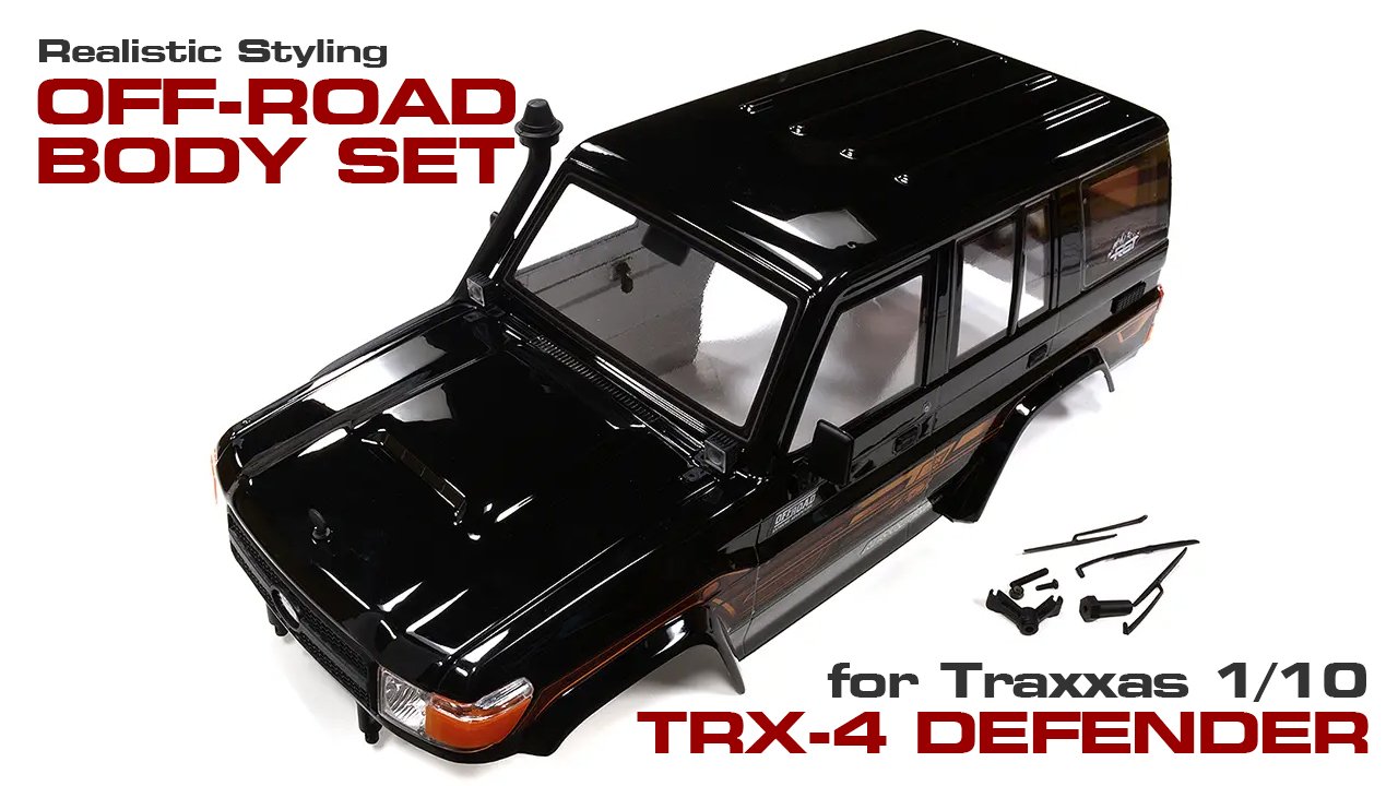 Realistic Off-Road Body Set for Traxxas 1/10 TRX-4 Defender (#C32528)
