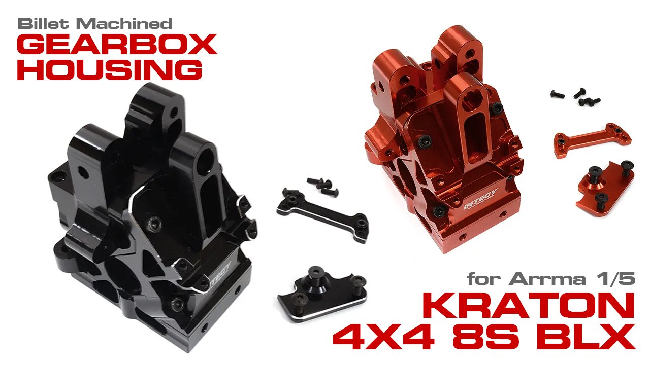 Billet Machined F/R Gear Box Housings for Arrma 1/5 Kraton 4X4 8S BLX (#C32551)