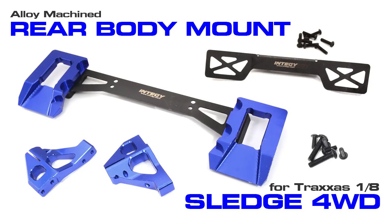 Alloy Machined Rear Body Mount Set for Traxxas 1/8 Sledge 4WD (#C32572)