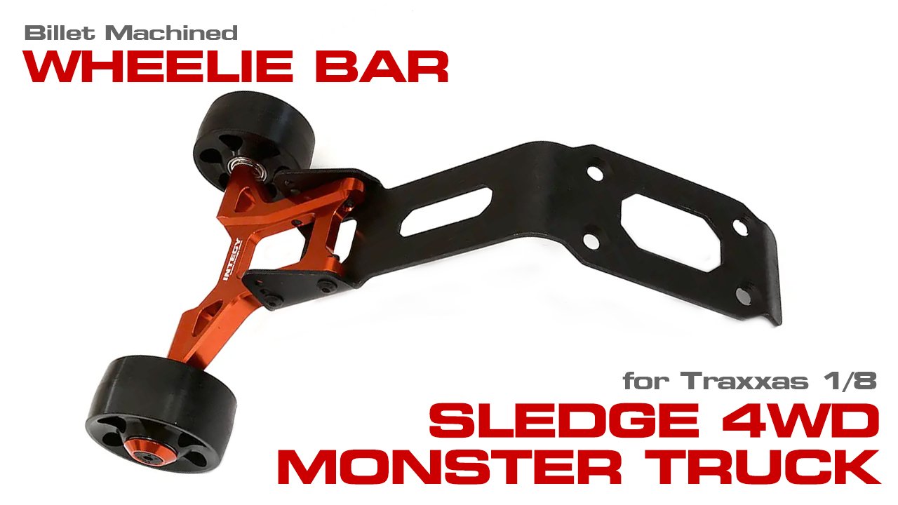 Billet Machined Wheelie Bar for Traxxas 1/8 Sledge 4WD (#C32587)