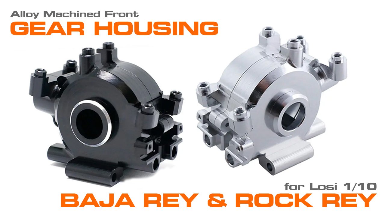 Alloy Machined Front Gearbox Housing for Losi 1/10 Baja Rey & Rock Rey (#C32616)