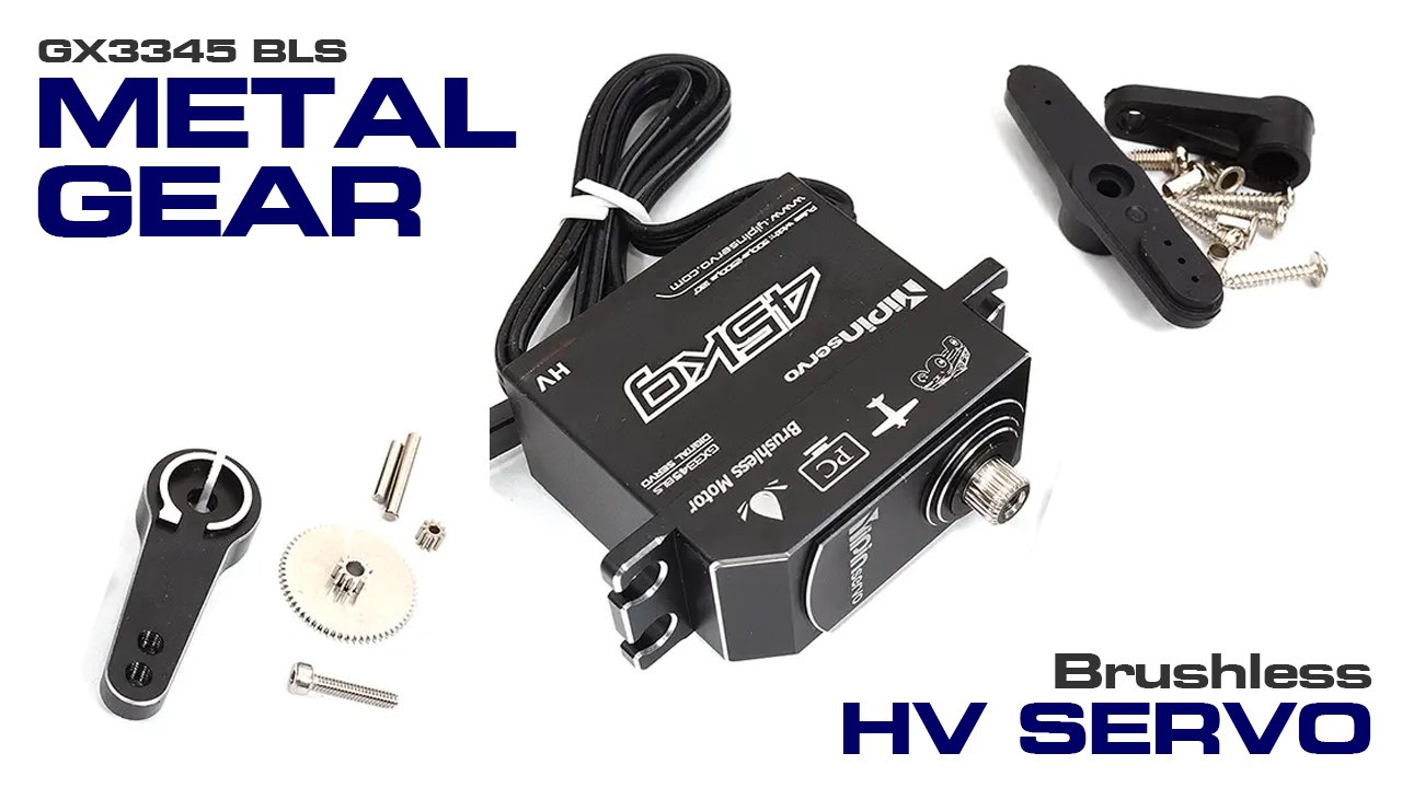 GX3345BLS MG Brushless HV Servo for most 1/10 & 1/8 Scale Off-Road (#C32844)