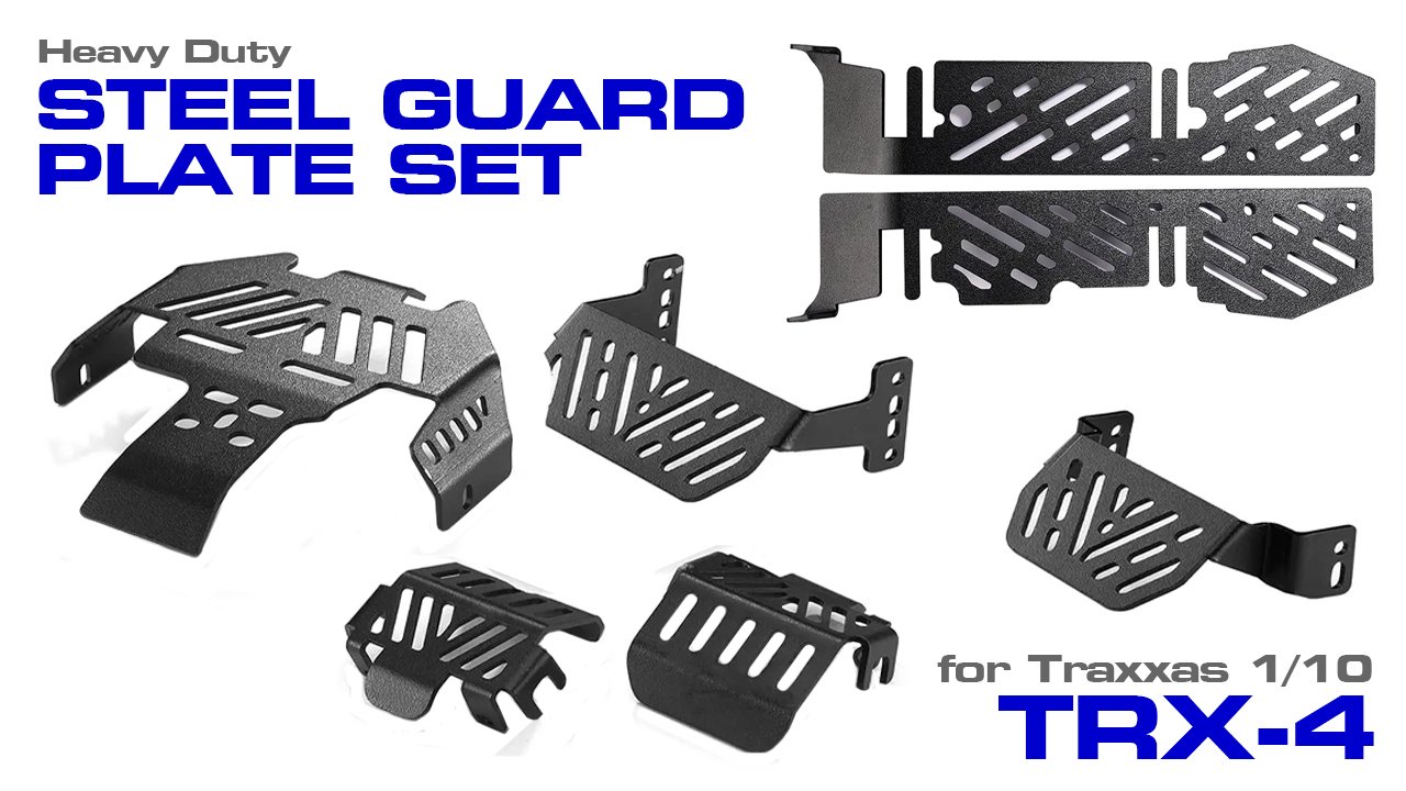 HD Steel Protection Guard & Skid Plate Set for Traxxas 1/10 TRX-4 (#C32858)
