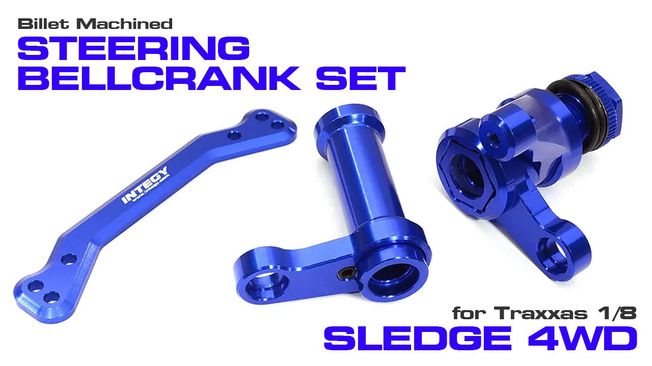 Billet Machined Steering Bellcrank Set for 1/8 Sledge 4WD (#C32942)