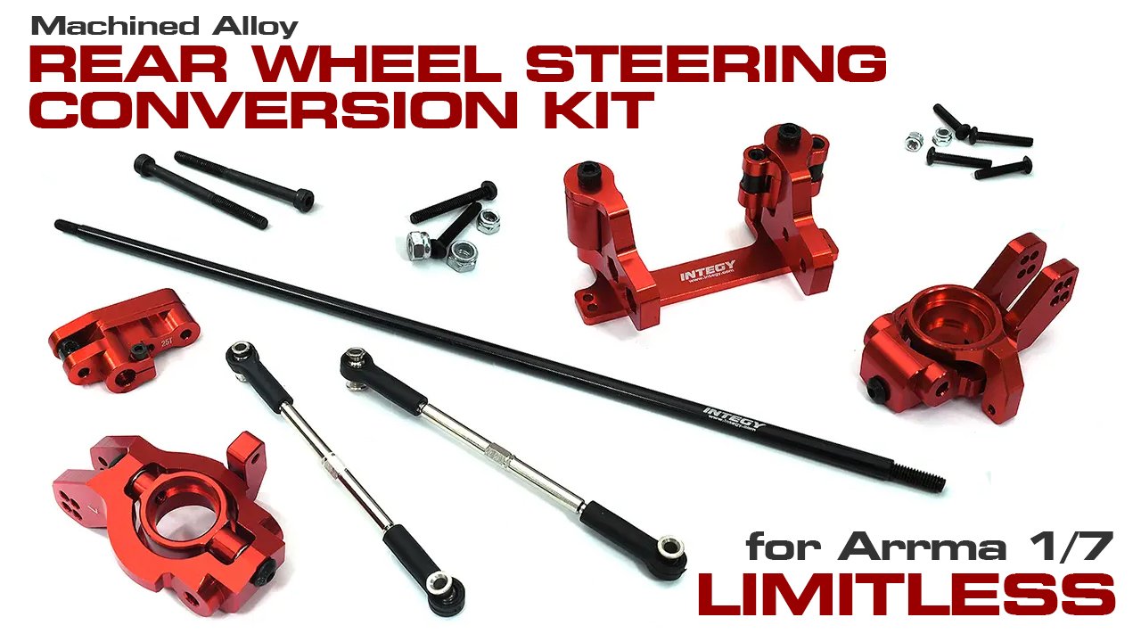 Rear Wheel Steering Conversion Kit for Arrma 1/7 Limitless All-Road (#C32944)