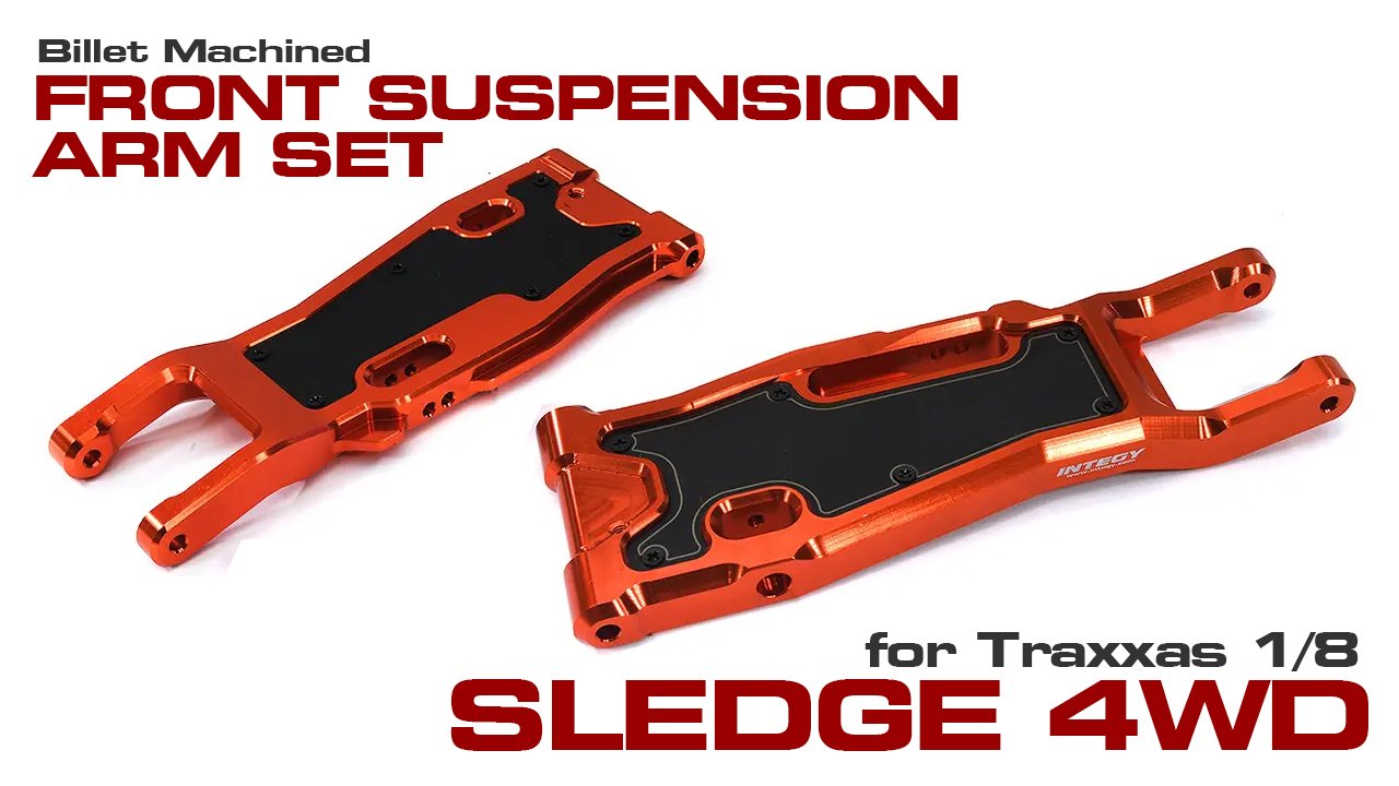  Billet Machined Front Suspension Arms for Traxxas 1/8 Sledge 4WD (#C32956)