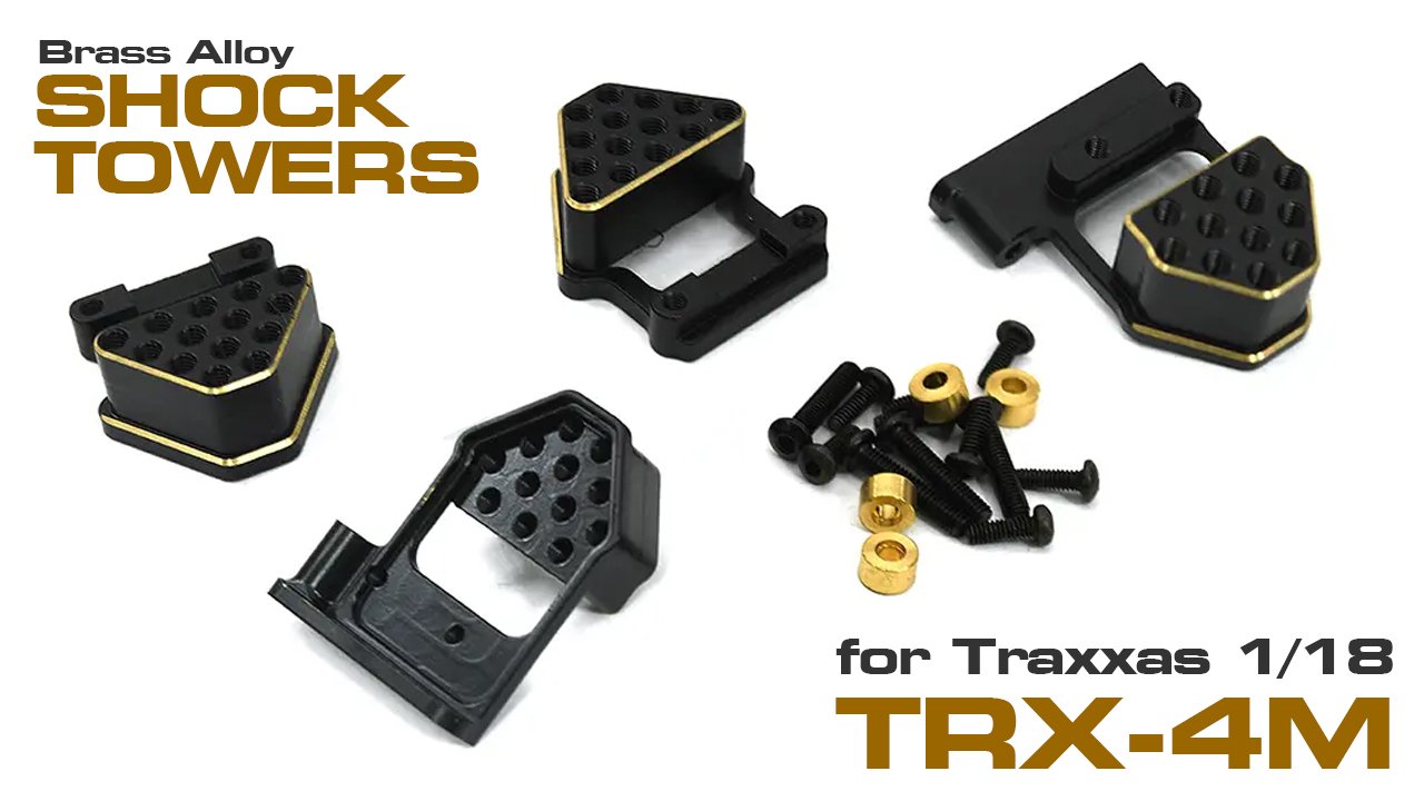 Brass Alloy Shock Tower Set for Traxxas 1/18 TRX-4M (#C33033)