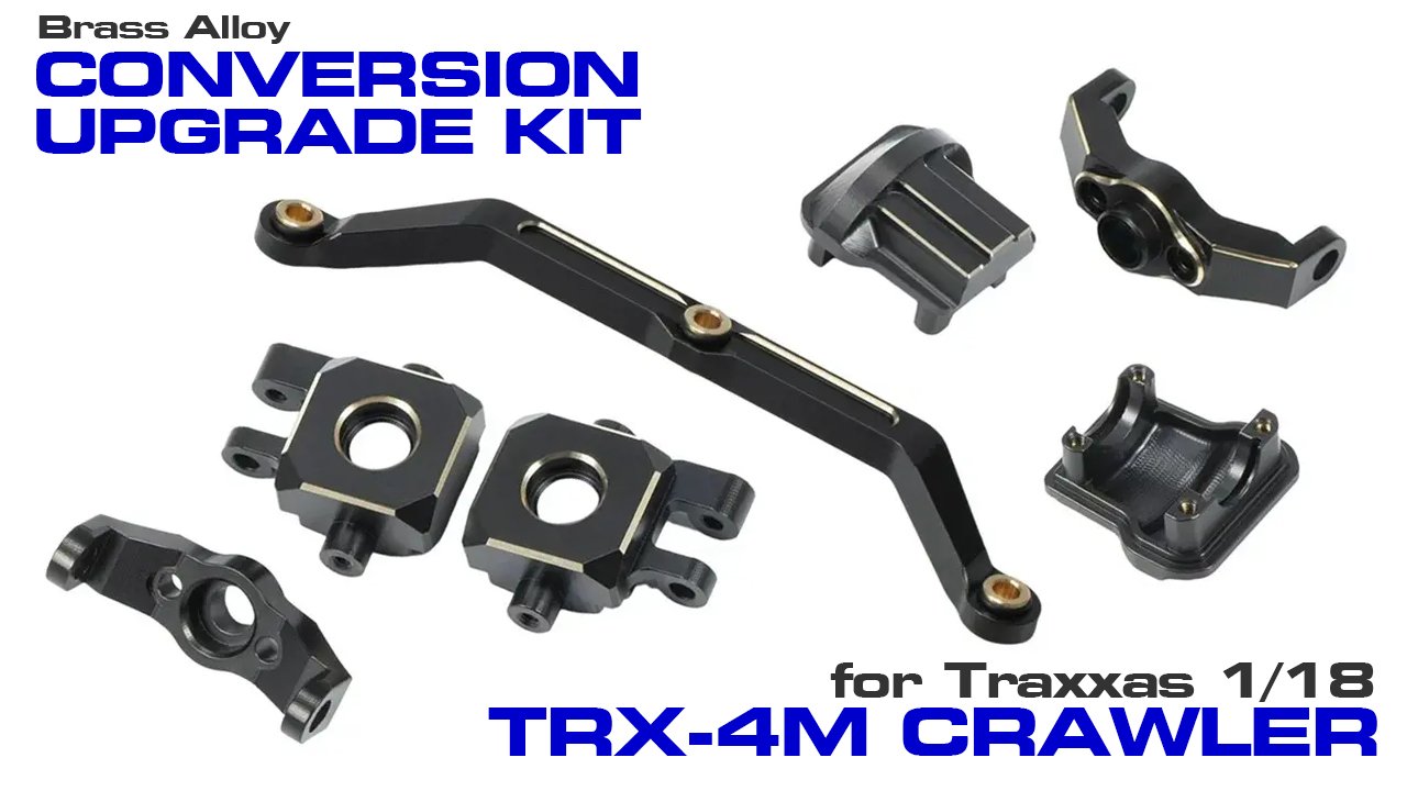 Brass Alloy Conversion Kit for Traxxas 1/18 TRX-4M Crawler (#C33131)