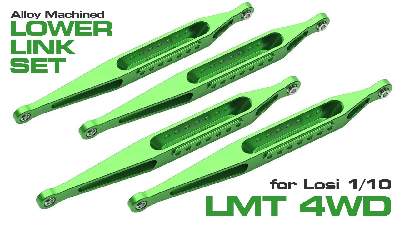 Alloy Machined Lower Suspension Linkage Set for Losi LMT 4WD (#C33195)