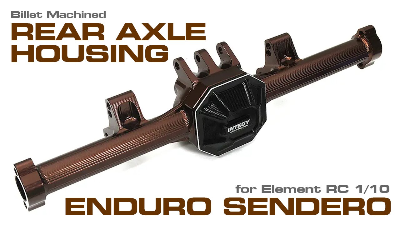Billet Machined Rear Axle Housing for Element RC 1/10 Enduro Sendero (#C33277)