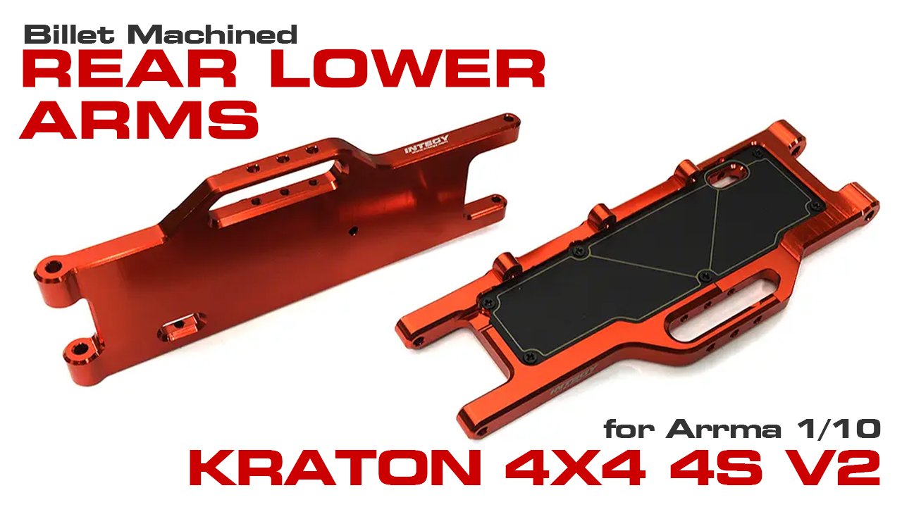 Billet Machined Rear Suspension Arms for Arrma 1/10 Kraton 4X4 4S V2 BLX #C33294