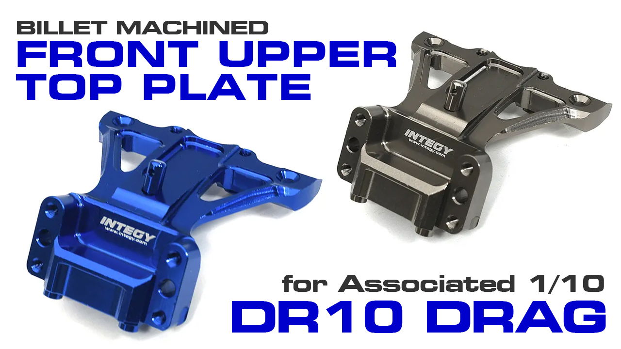 Billet Machined Front Top Plate for Associated 1/10 DR10 Drag (#C33306)