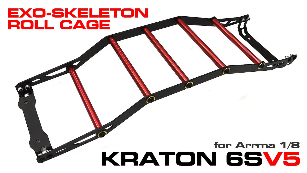 Alloy Exo-Skeleton Roll Cage Kit for Arrma 1/8 Kraton 6S V5 BLX (#C33325)