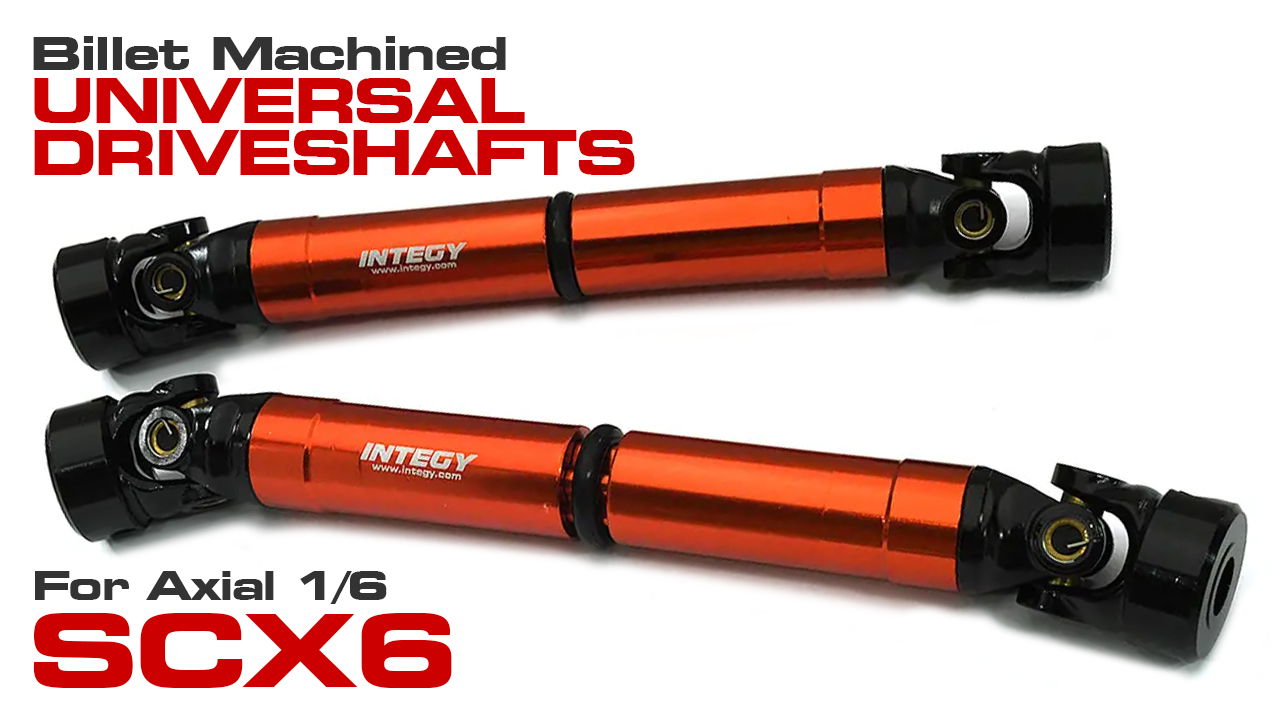 Billet Machined Universal Center Driveshafts for Axial SCX6 (#C33341)