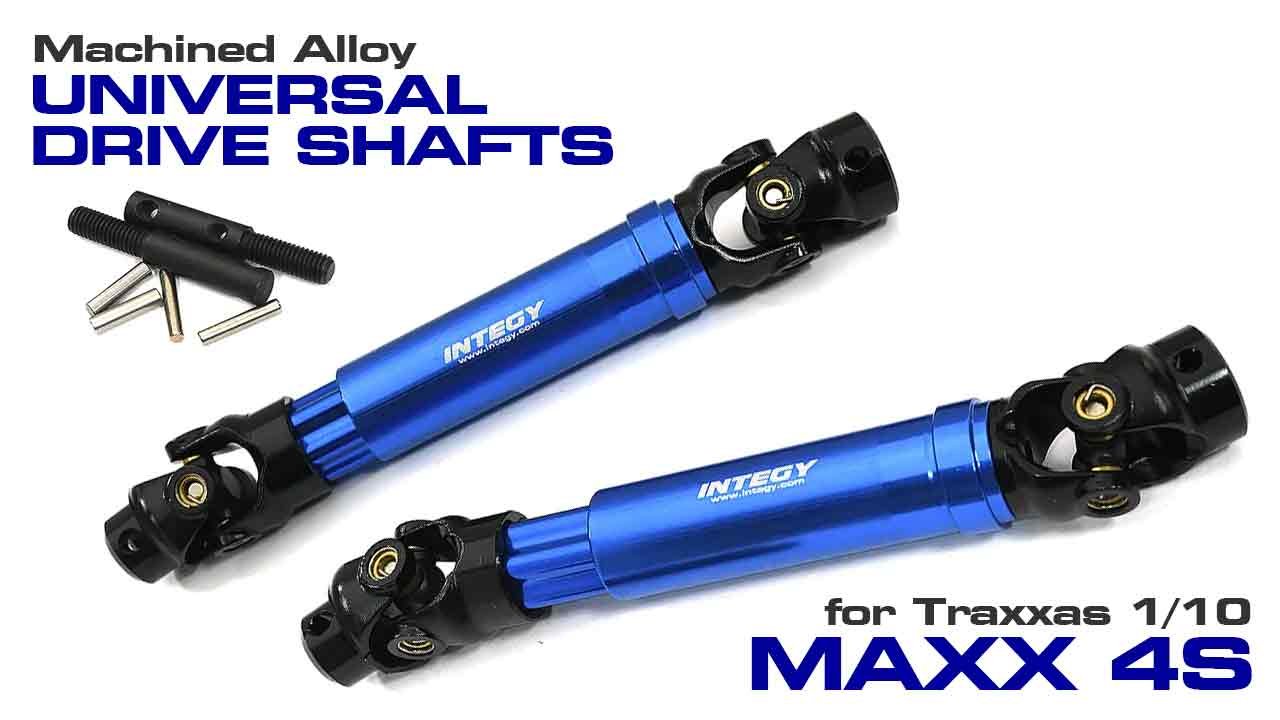 Machined Alloy Universal Drive Shafts for Traxxas 1/10 Maxx 4S (#C33344)