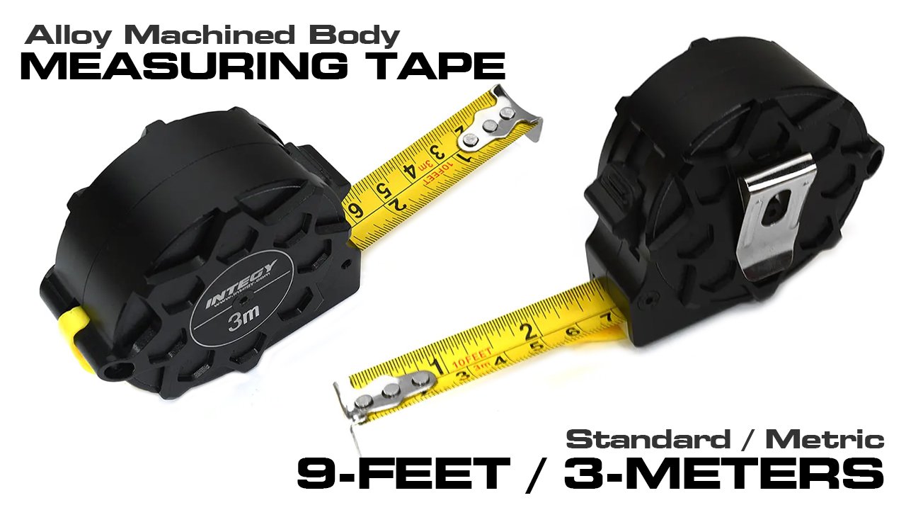 Alloy Machined Measuring Tape (3m/9ft.) (#C33345)