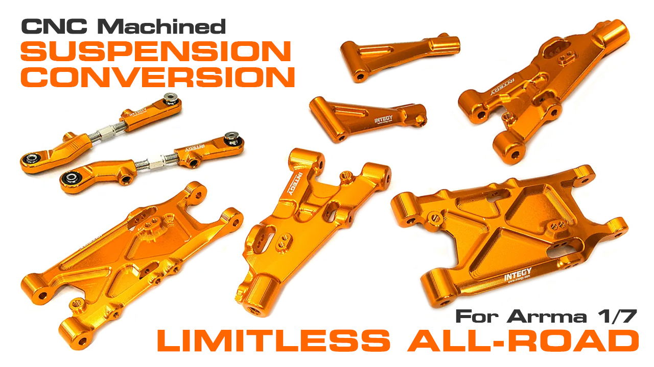 CNC Suspension Conversion Kit for Arrma 1/7 Limitless All-Road (#C33581)