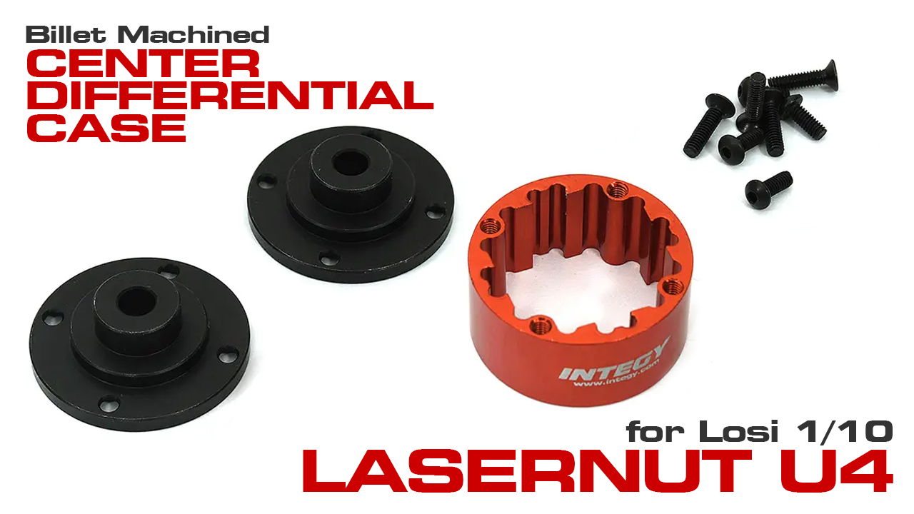 Billet Machined Center Diff Case for Losi 1/10 Lasernut U4 (#C33583)