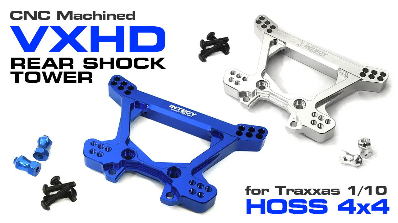 VXHD Type CNC Rear Shock Tower for Traxxas 1/10 Hoss 4X4/Rustler 4X4 (#C33604)