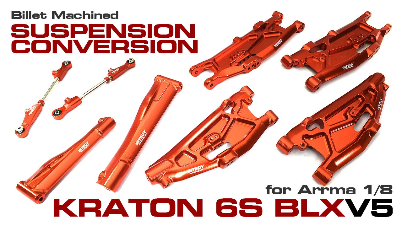 Billet Suspension Conversion Kit for Arrma 1/8 Kraton 6S BLX V5 (#C33611)