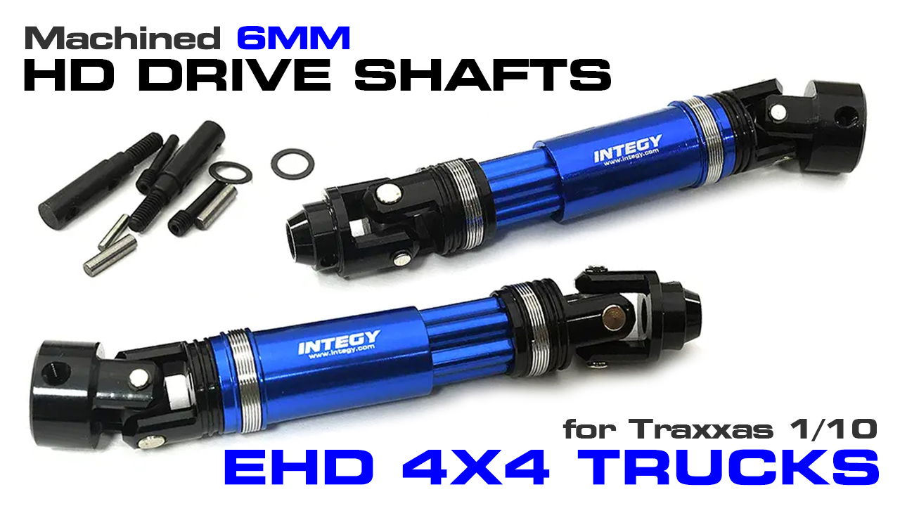 VXHD Machined 6mm Front Drive Shafts for Most Traxxas 1/10 4x4 EHD (#C33620)