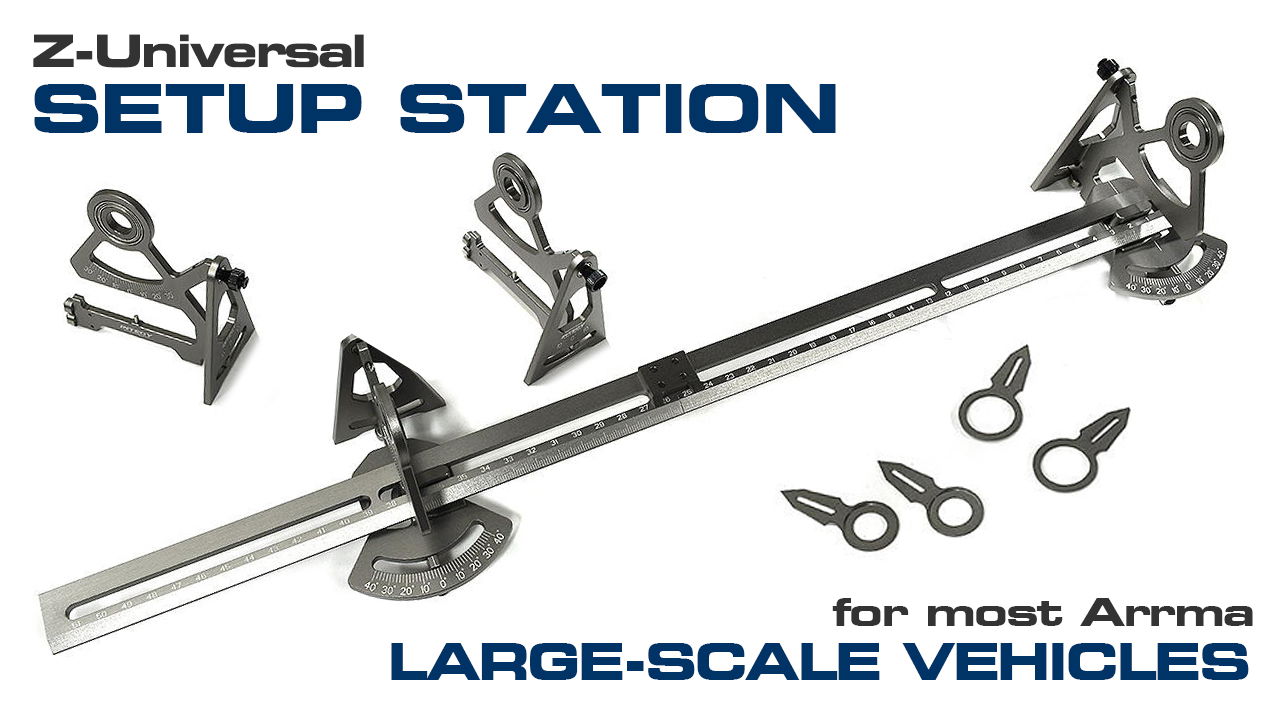 Z-Universal Setup Station for X-Maxx, Arrma 1/7 & 1/8 using 17mm Hex (#C33636)