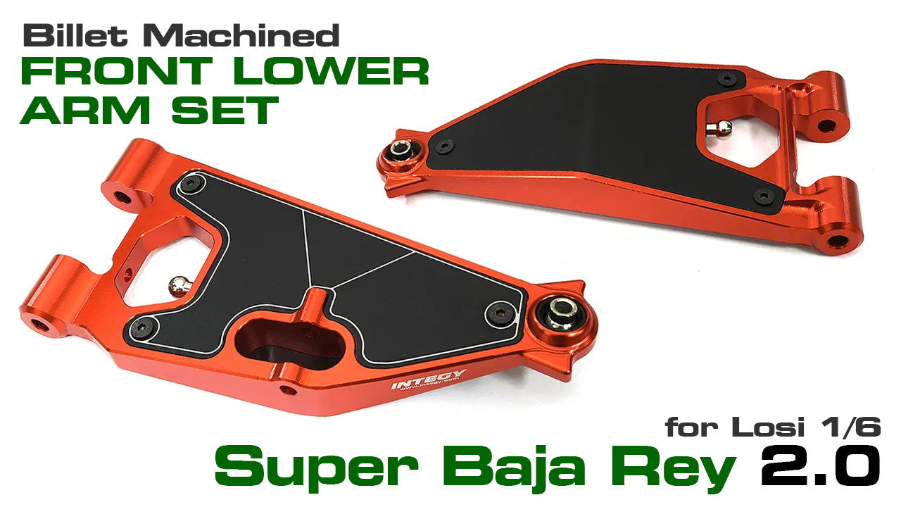Billet Machined Front Lower Arms for 1/6 Losi Super Baja Rey 2.0 (#C33649)