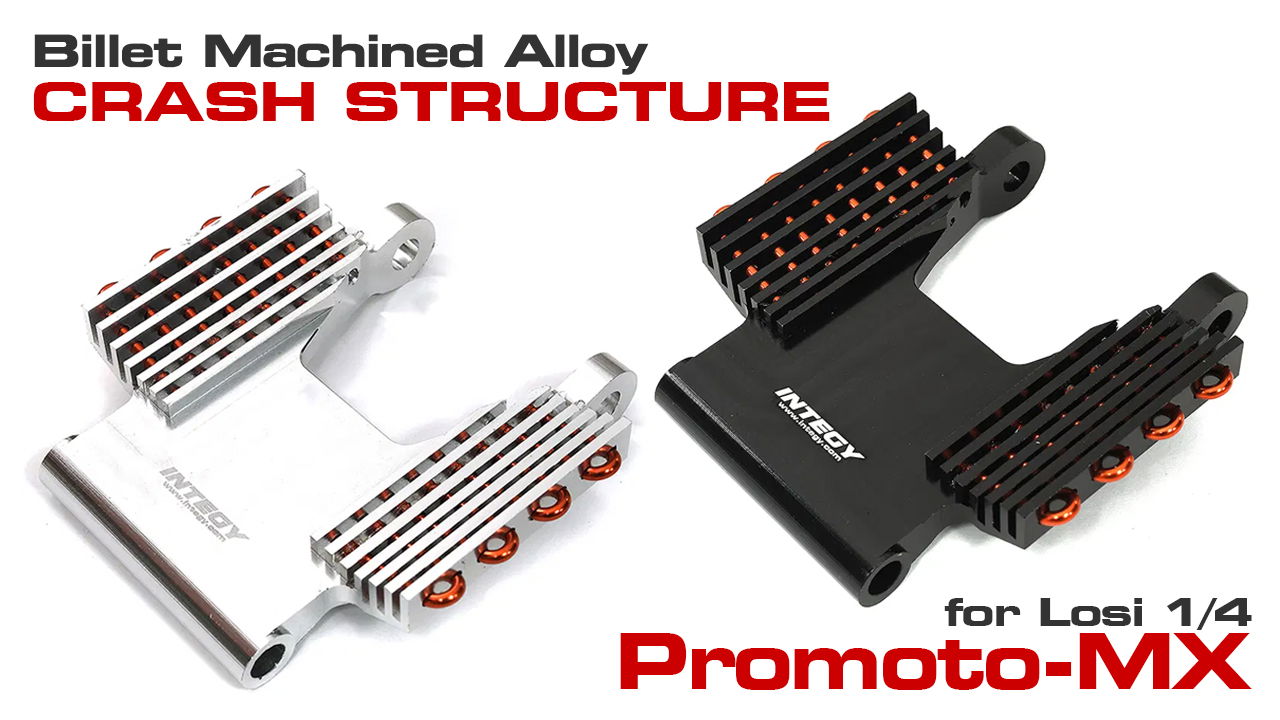 Billet Machined Crash Structure Radiator for Losi 1/4 Promoto-MX (#C33650)