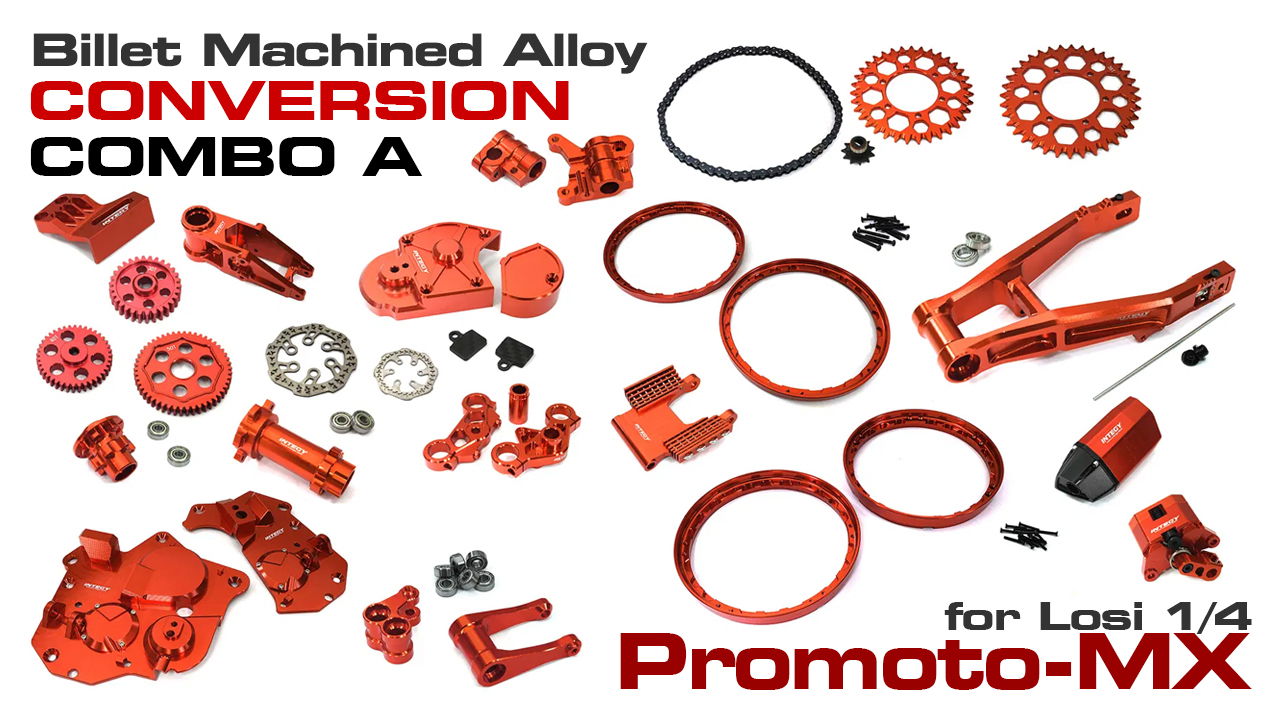 Billet Machined Alloy Conversion Kit Combo A for Losi 1/4 Promoto-MX (#C33674)