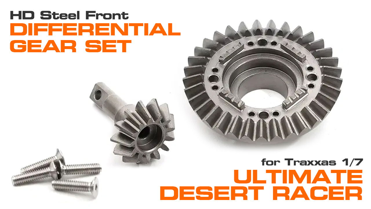 HD Steel Front Differential Gear Set for Traxxas 1/7 UDR (#C33687)
