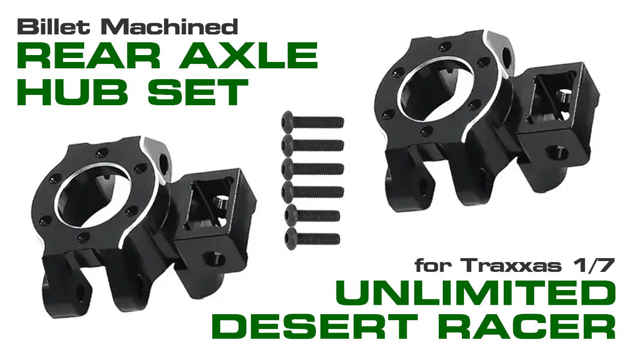 Billet Machined Alloy Rear Hub Carriers for Traxxas 1/7 UDR (#C33689)