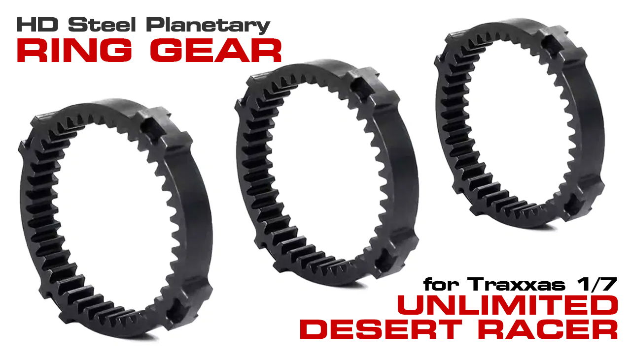 HD Steel Planetary Ring Gear for Traxxas 1/7 Unlimited Desert Racer (#C33690)