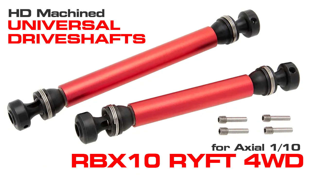 Machined Center Drive Shaft Set for Axial 1/10 RBX10 Ryft 4WD (#C33691)