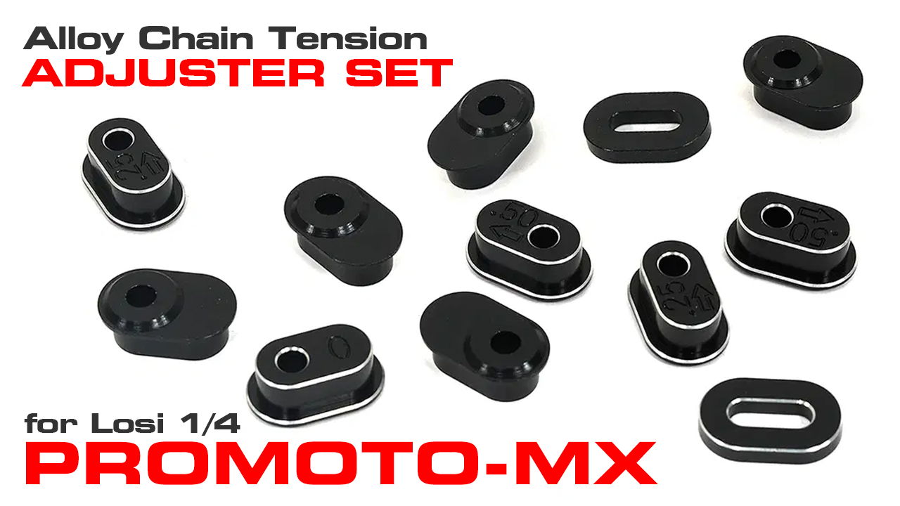 Alloy Chain Tension Adjuster Set for Losi 1/4 Promoto-MX (#C33816)