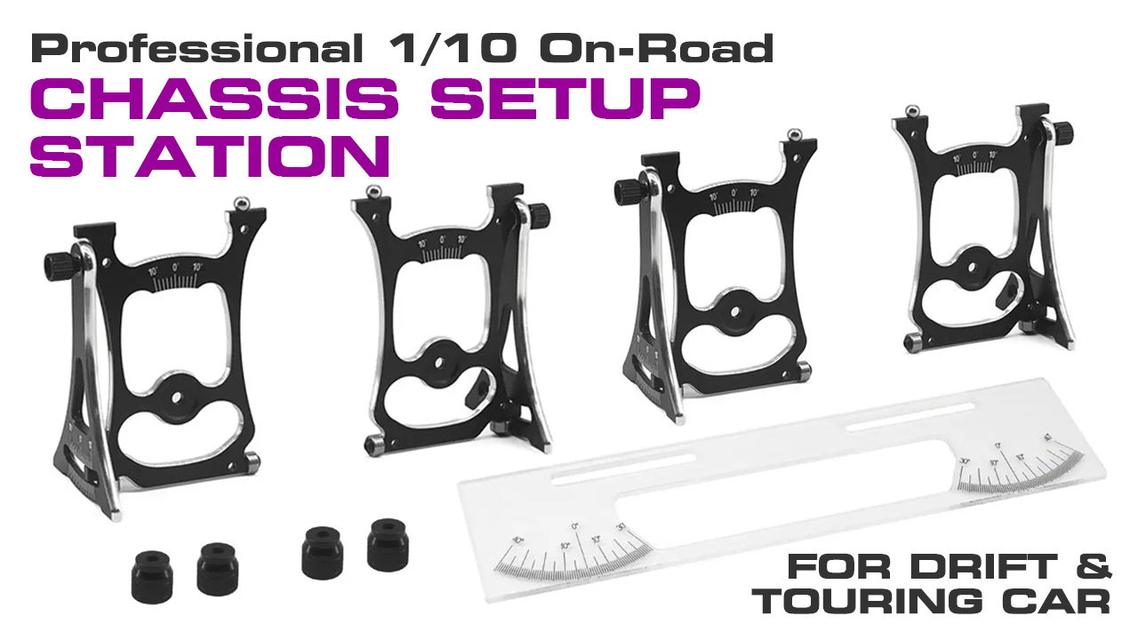 Professional 1/10 On-Road Touring & Drift Chassis Setup System (#C33828)