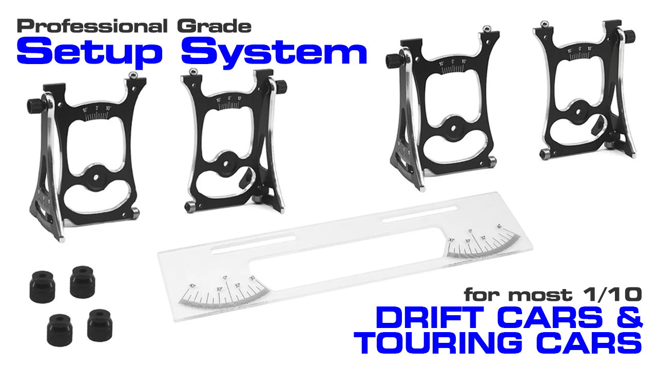 Professional 1/10 On-Road Touring & Drift Chassis Setup System (#C33828)