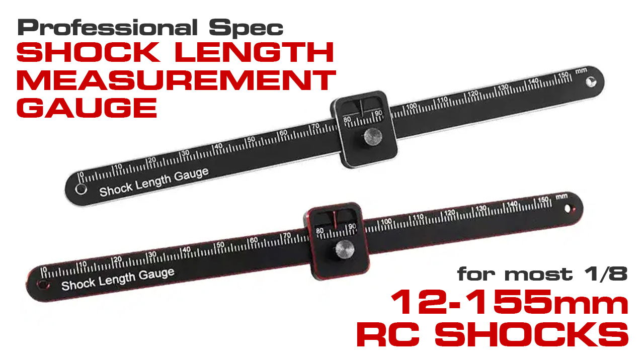 Professional Alloy Shock Length Gauge (#C33831)