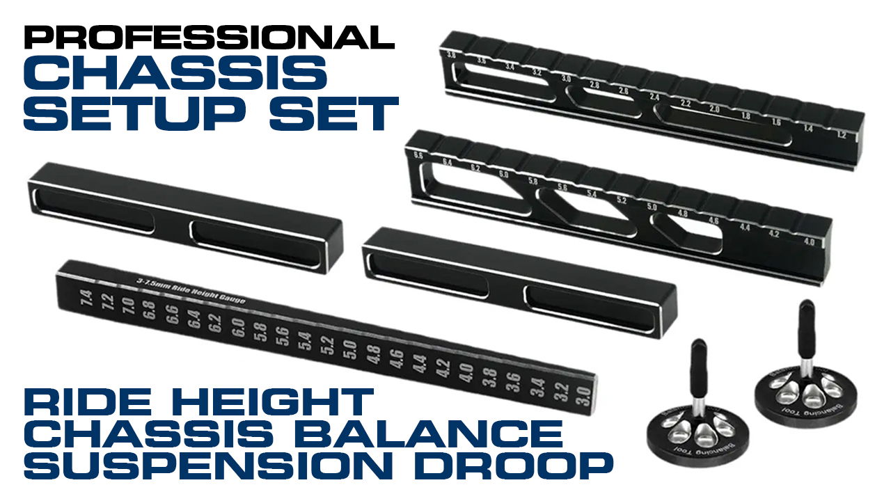 Pro Chassis Balance, Ride Height & Droop Gauge Set for Drift & TC (#C33846)