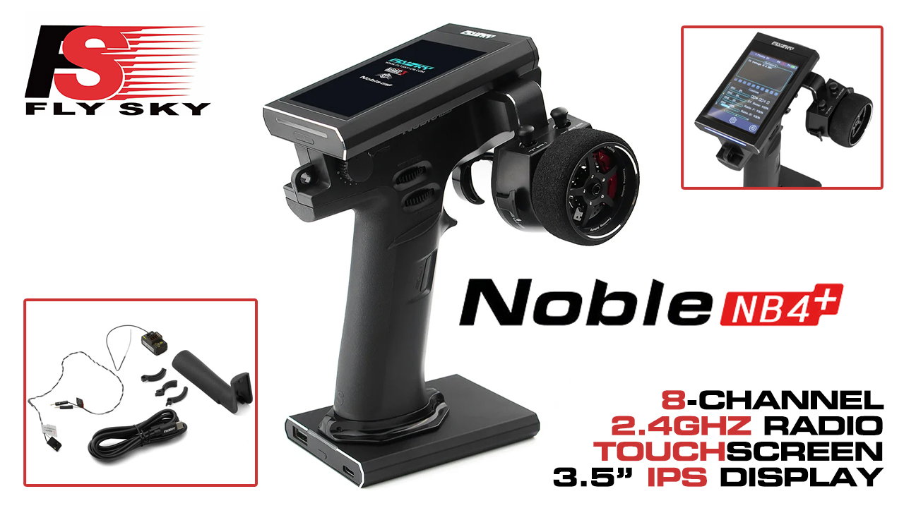 FlySky Noble NB4+ 2.4G Radio System w/FGR4B Receiver (#C33851)