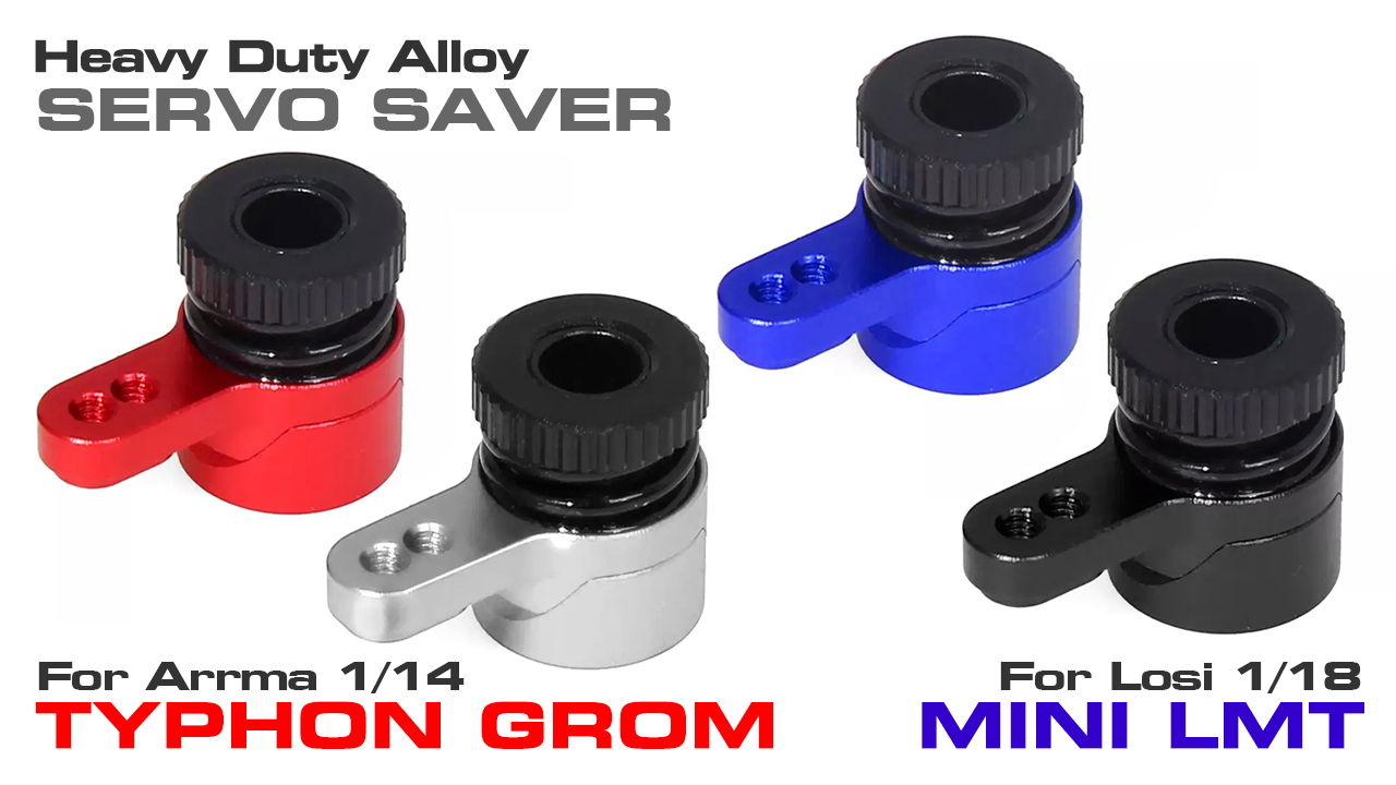 Alloy Servo Horn with Servo Saver for 1/18 Mini LMT & 1/14 Typhon Grom (#C33861)