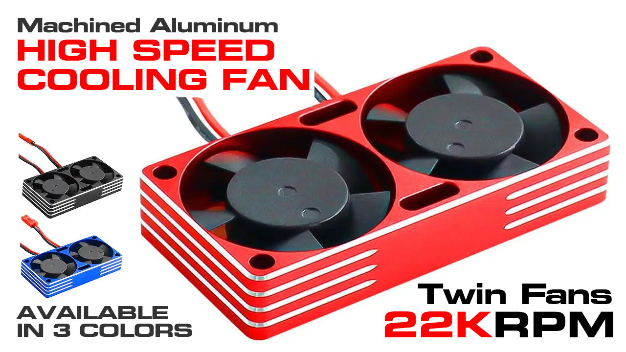 Aluminum High Speed Twin Cooling Fan (#C33868)