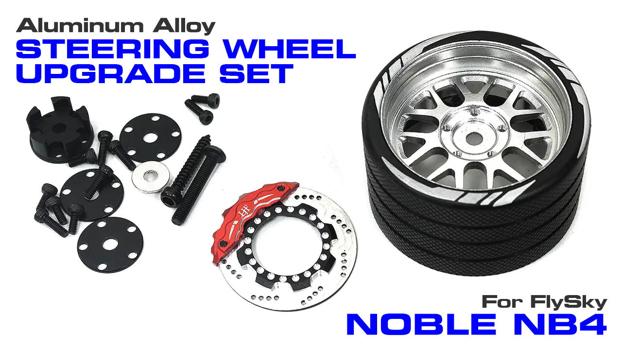 Alloy Mesh-Type Steering Wheel Upgrade for Flysky NB4 (#C33905)