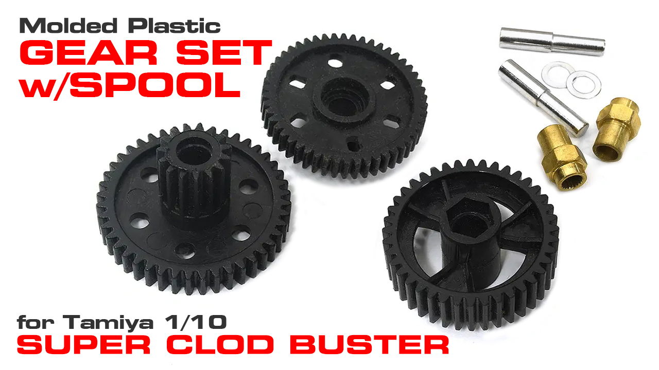 Plastic Gear Set w/ Direct Spool for Super Clod Buster (#C33917)