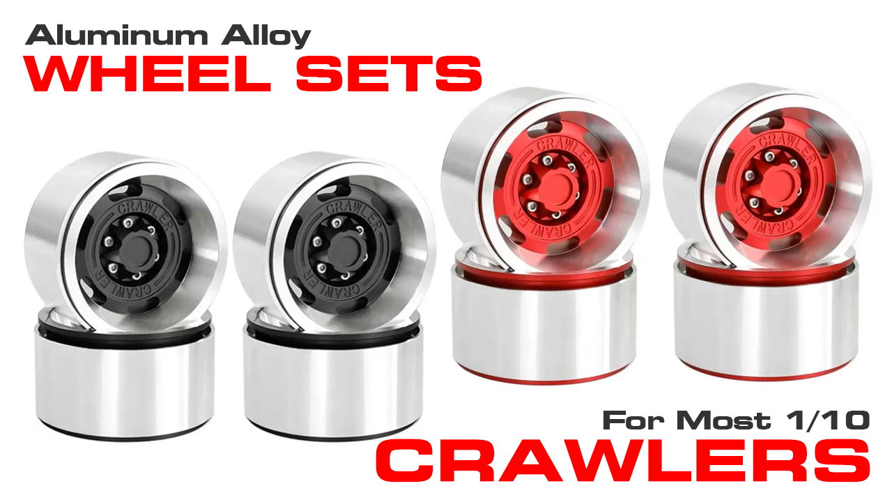 Realistic Alloy Beadlock 1.9 Wheel Set for most 1/10 Crawlers (#C33962)