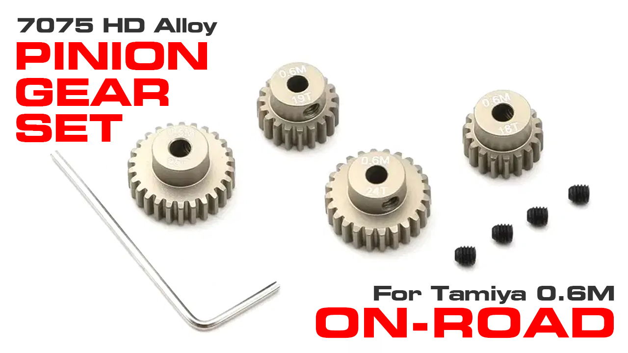 7075 Alloy Pinion Gear Set for Tamiya On-Road (#C33981)