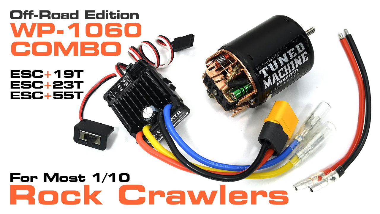 Scale Off-Road Edition Waterproof ESC + Motor Combo (#C33991-C33993)