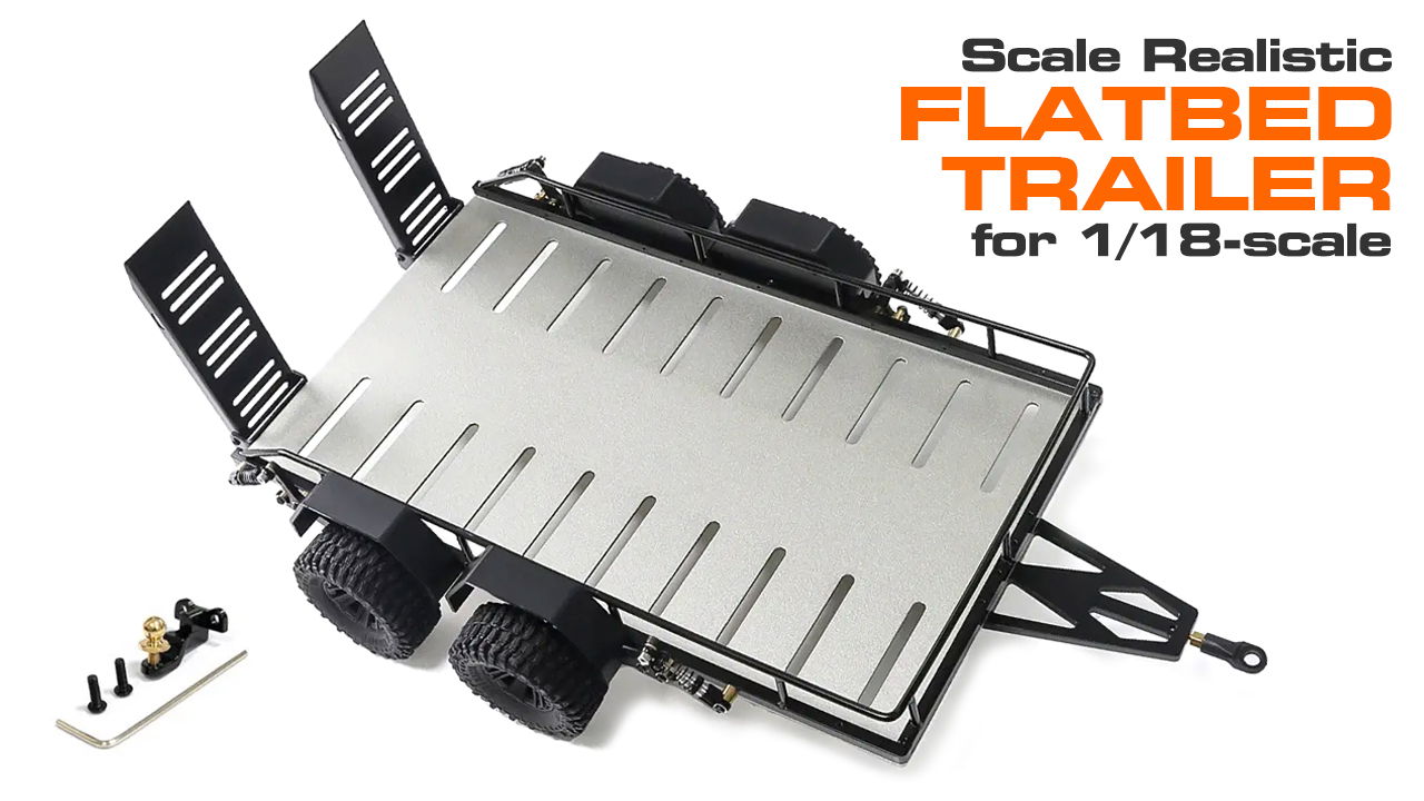 Flatbed Independent Suspension Trailer Kit for 1/18 (#C33994)